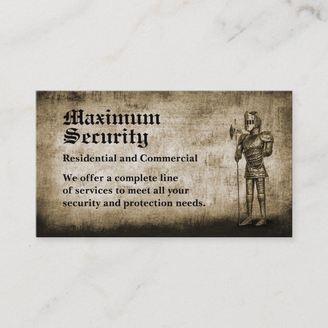 Security Firm Business Card (Front)