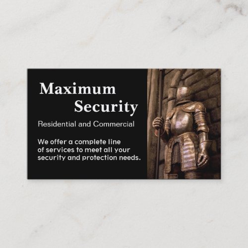 Security Firm Business Cards