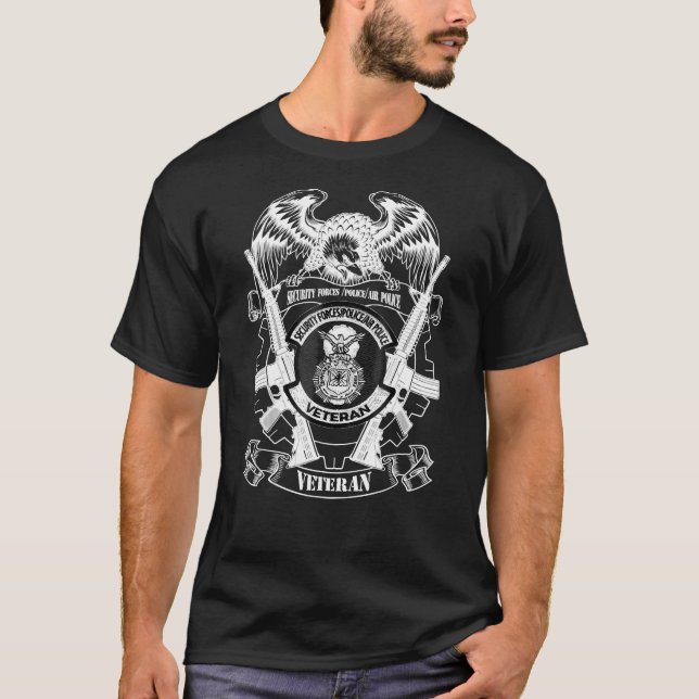 Security Forces Police Air Police Veteran T-Shirt (Front)