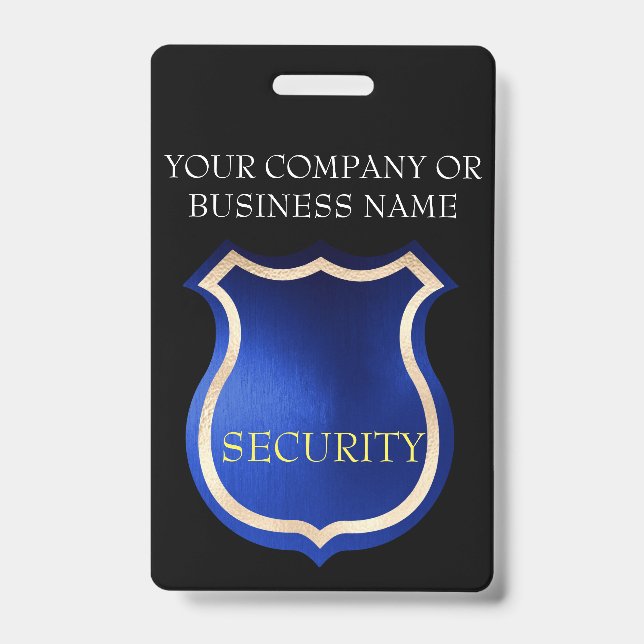 Security Guard Badge with Company Name (Front)