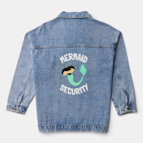 Security Guard Bouncer And Security Officer _ Merm Denim Jacket
