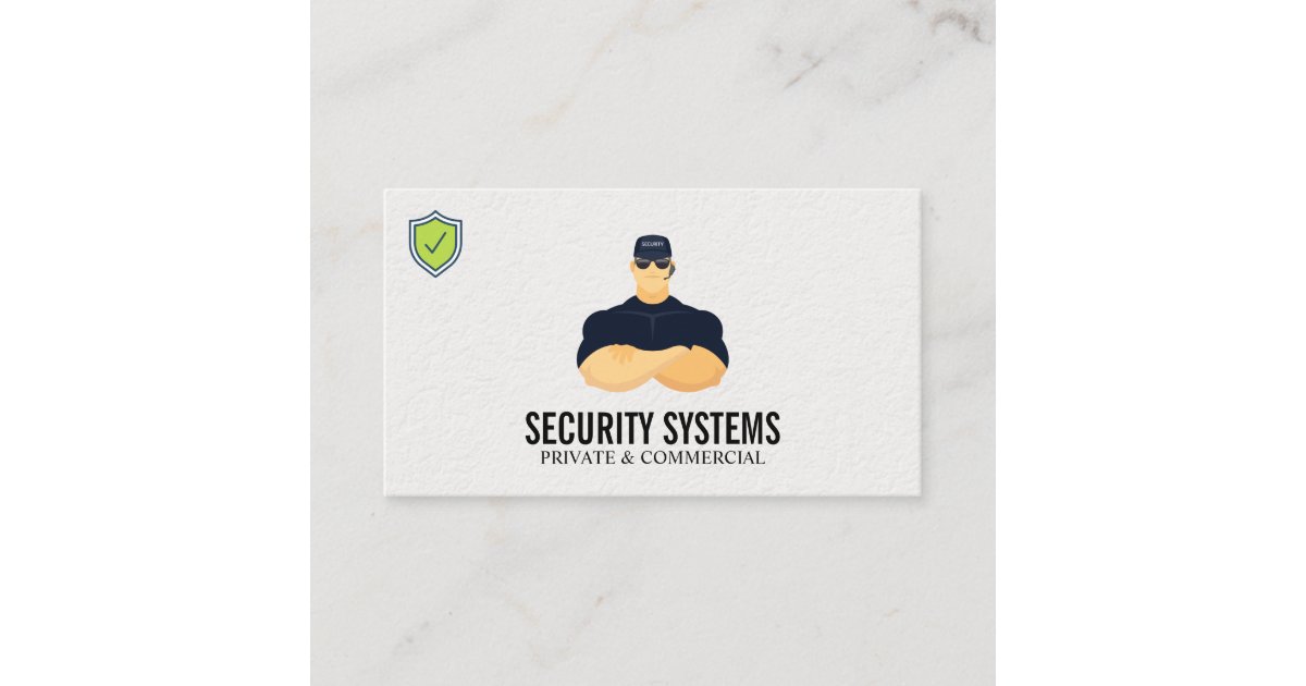 Security Guard Business Card | Zazzle