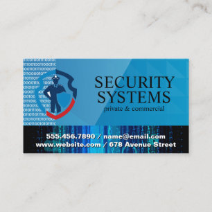 Security Guard Cyber Code Tech Business Card