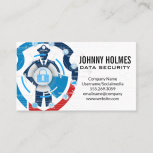 Security Guard Cyber Technology Business Card