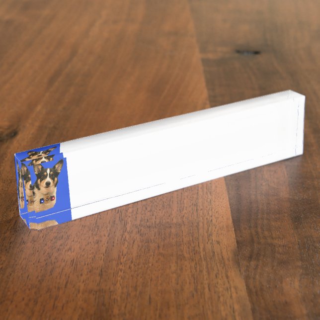 Security Guard Desk Name Plate (Side)