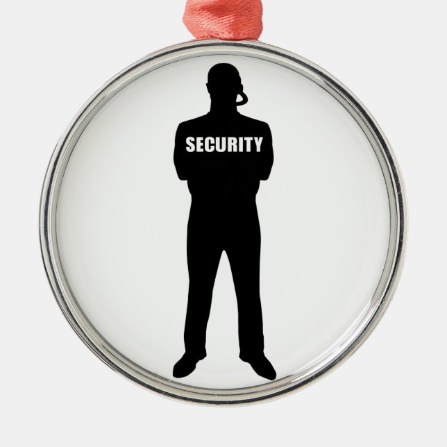 Security guard metal ornament (Front)