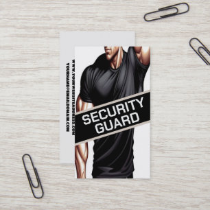Security Guard Muscle Business Card