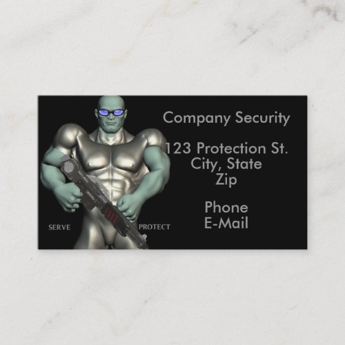 Security Guard Services Business Cards