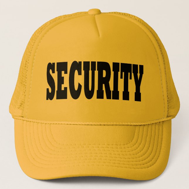 Security Hat - black text (Front)