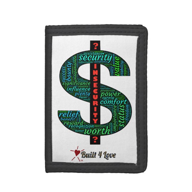 Security - insecurity dollar sign wallet (Front Vertical)