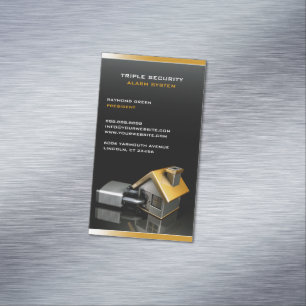 Security Insurance Business Card Magnet