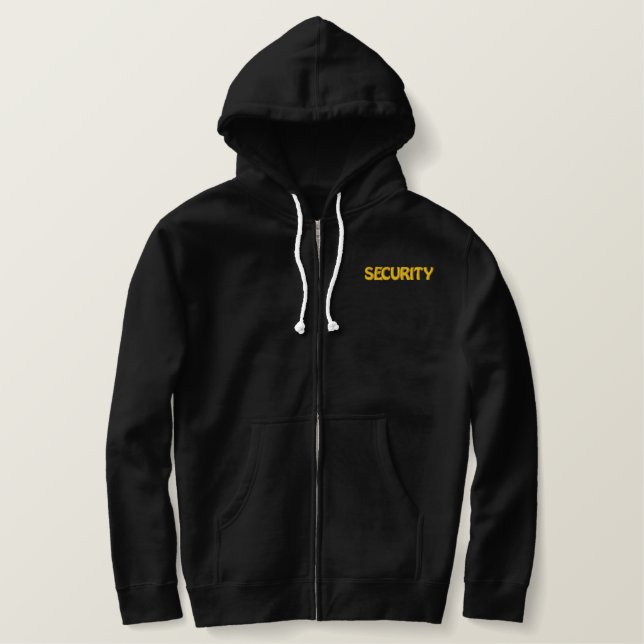 SECURITY JACKET EMBROIDERED HOODIE (Design Front)