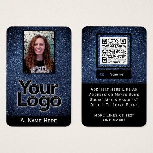 Security Law Enforcement Tech Pros Blue Glitter