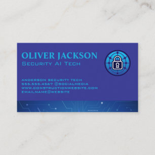 Security Lock   Tech Hardware Software Business Card