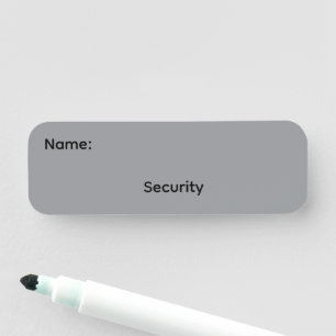 Security Magnetic Button Name Tag