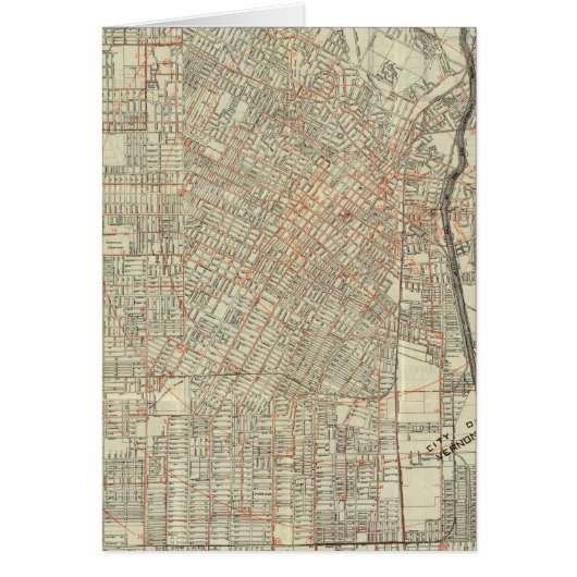 Security map and Street Railways in Los Angeles (Front)