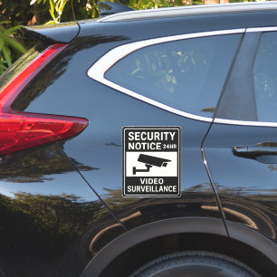 Security Notice 24HR Video Surveillance Sign Sticker