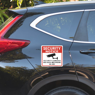 Security Notice Sign – Surveillance Cameras Sticker