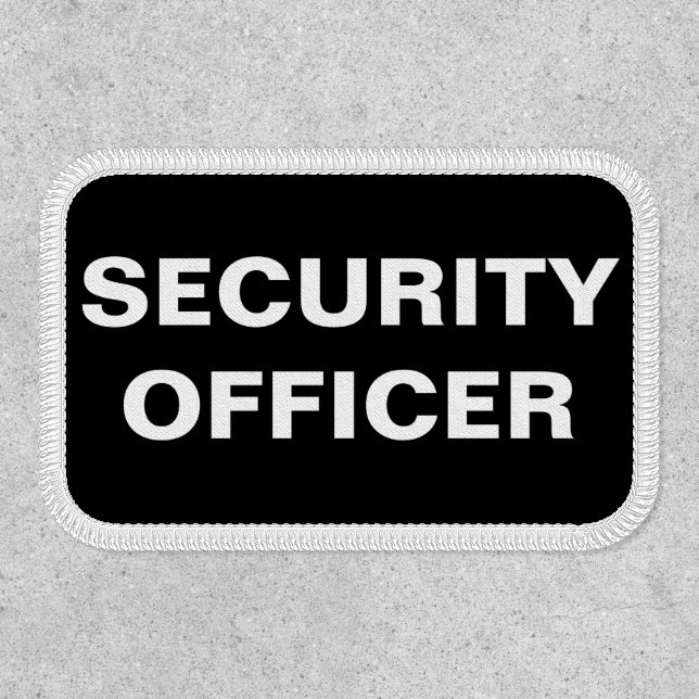 SECURITY OFFICER 2X3 VELCRO PATCH D1 (Front)
