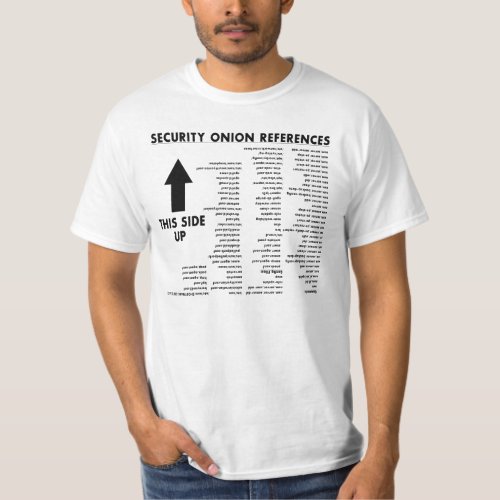 Security Onion Cheat Sheet Reference Shirt