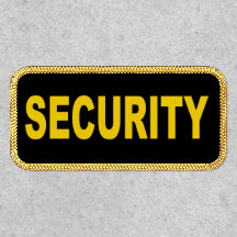Security Patch for your hat, vest, or gear.