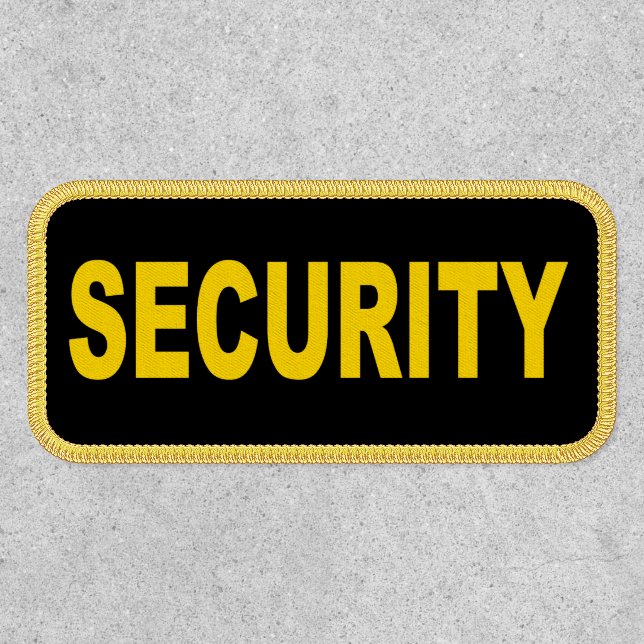 Security Patch for your hat, vest, or gear. (Front)