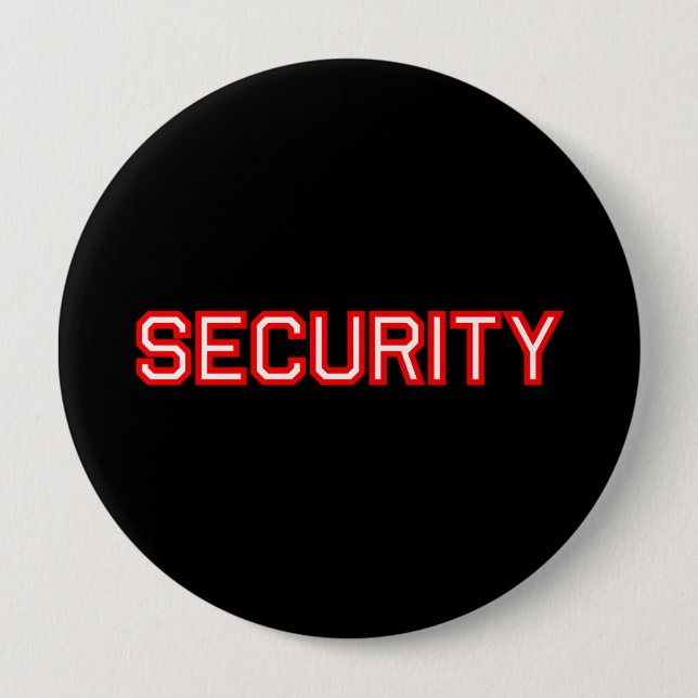 Security Pinback Button (Front)