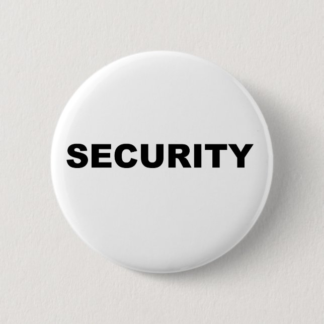 Security Pinback Button (Front)