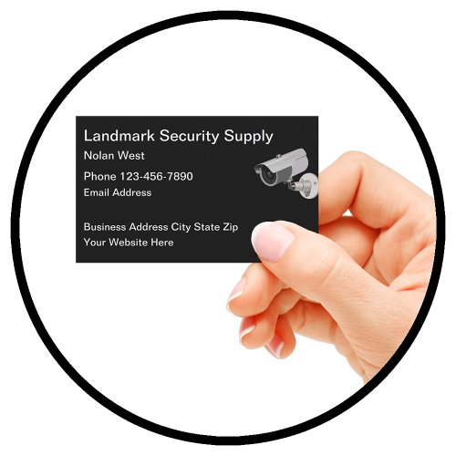 Security Products Services Mode Business Card