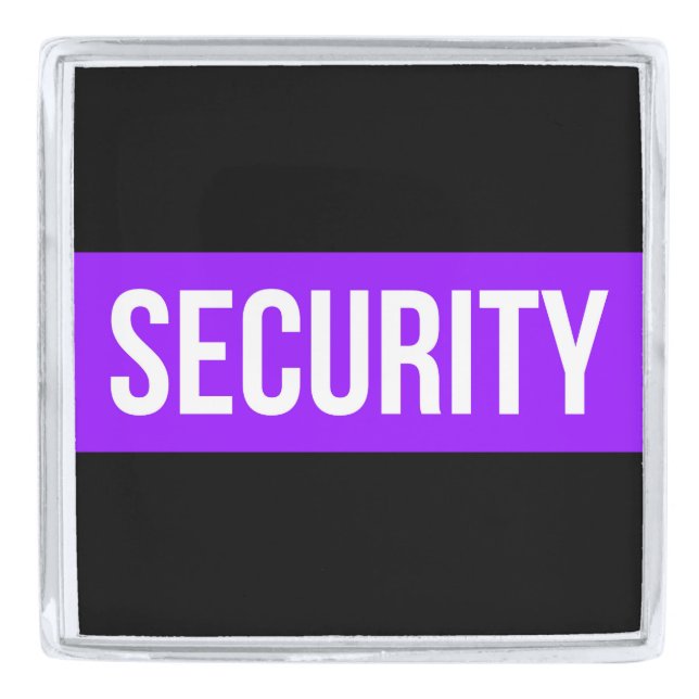 SECURITY Purple Line Recognition Pin (Front)