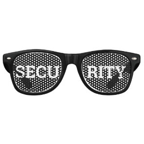 SECURITY retro Shades / Fun Party Sunglasses