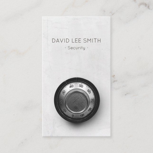 Security - safe box - Security system Business Card (Front)