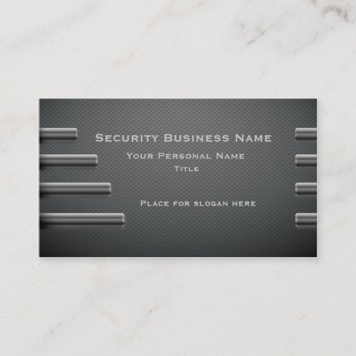 Security Service Business Business Card