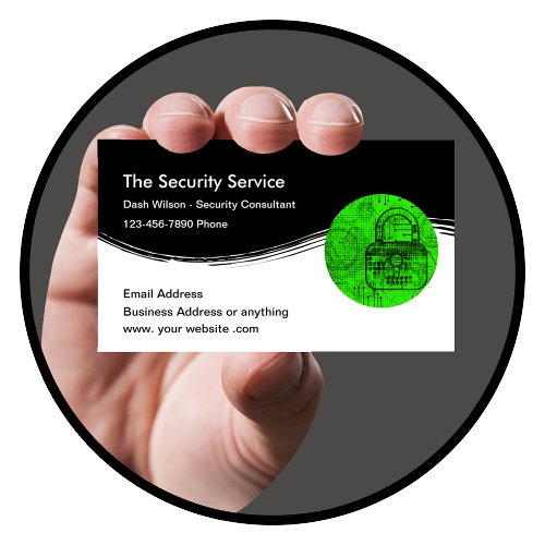 Security Services Cybersecurity Business Card