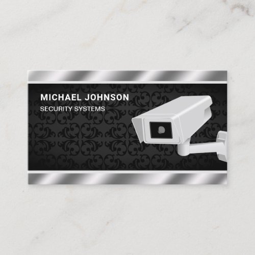 Security Solutions Surveillance System CCTV Camera Business Card
