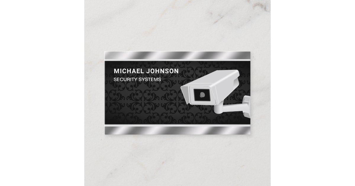 Security Solutions Surveillance System CCTV Camera Business Card Zazzle