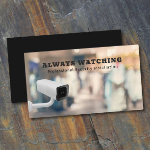 Security Solutions Surveillance System CCTV Camera Business Card