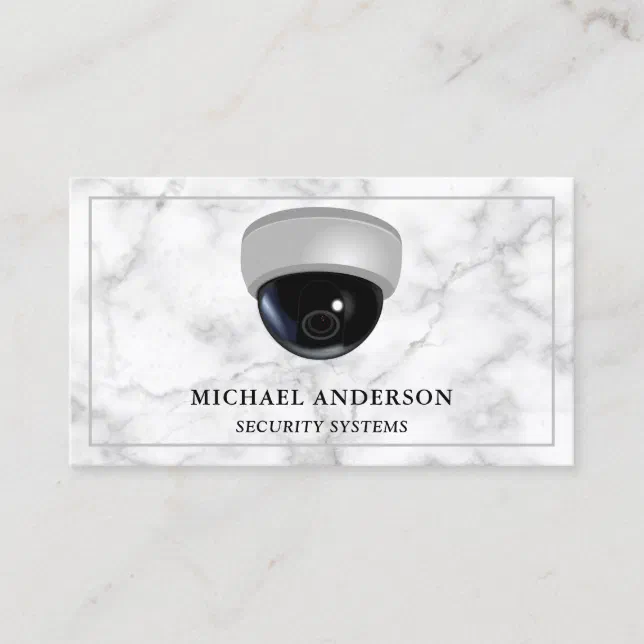 Security Solutions Surveillance System CCTV Camera Business Card Zazzle