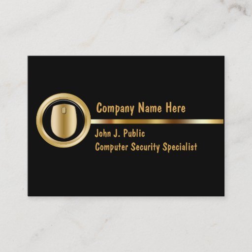Customizable Security Specialist Business Cards