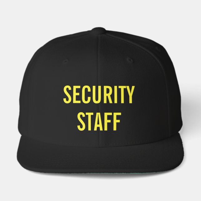 Security Staff Apparel Baseball Cap (Front)