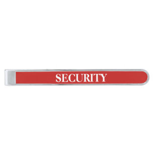 Security Staff Silver Finish Tie Bar