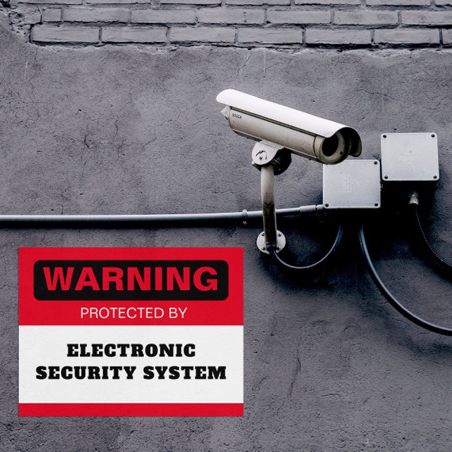 Security Surveillance Warning Car Magnet (Creator Uploaded)