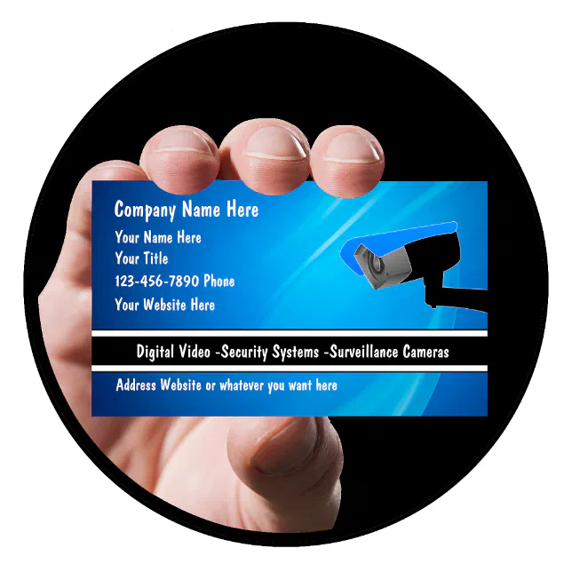 Security System Business Cards Zazzle