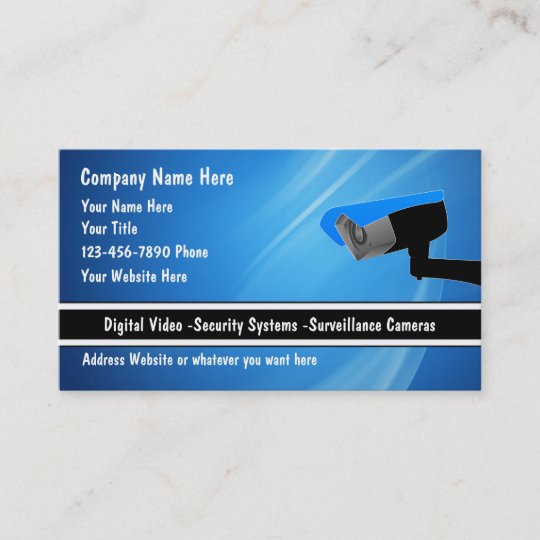 Security System Business Cards