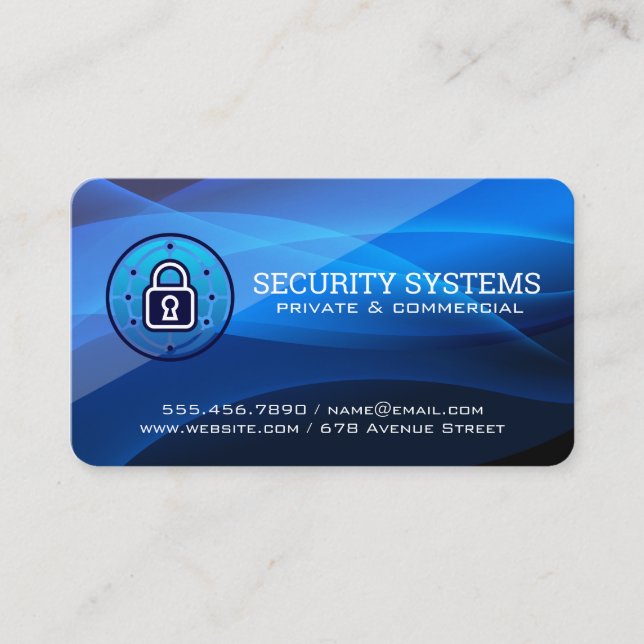 Security Systems | AI Tech Business Card (Front)