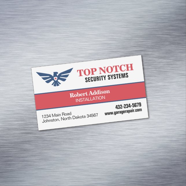 Security Systems Business Card Magnet (In Situ)