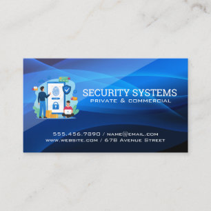Security Systems Online Identity Protection Business Card