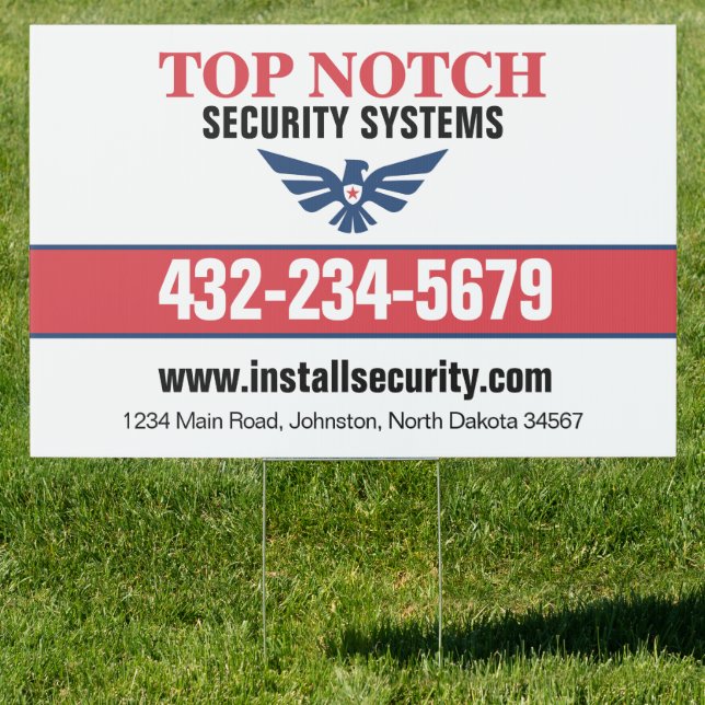 Security Systems Sign (Insitu)