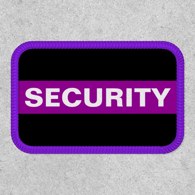 Security thin purple line Security patch (Front)