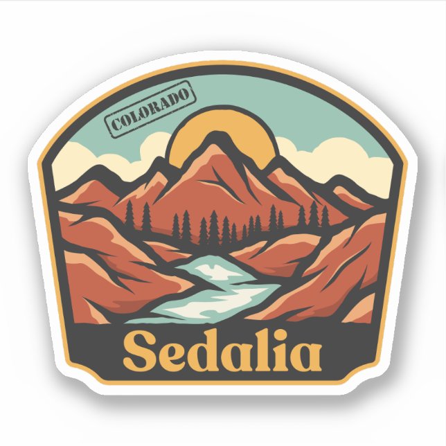 Sedalia, Colorado Sticker (Front)